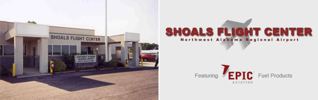 Shoals Flight Center - Northwest Alabama Regional Airport - Featuring Epic Aviation Fuel Products